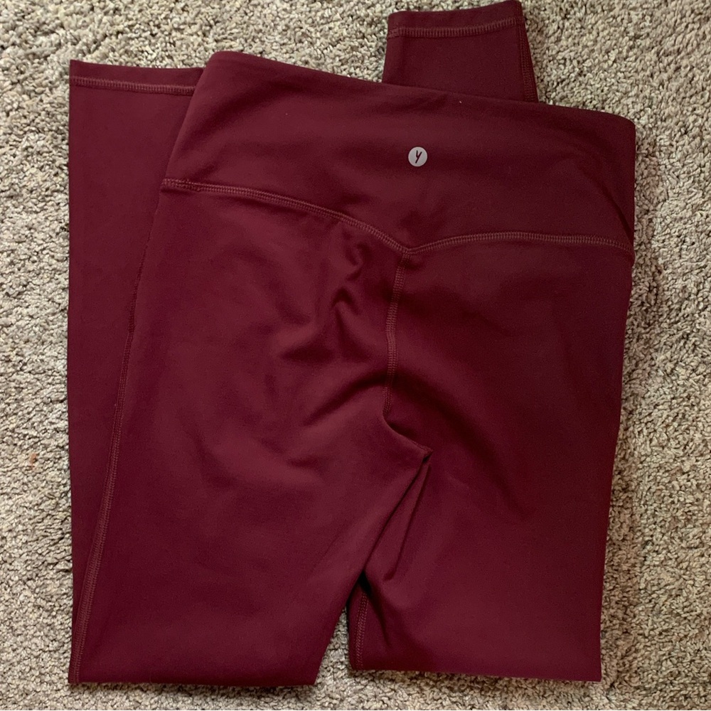 YITTY Women's Burgundy Leggings